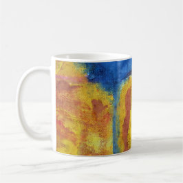 Global Warming Red gult blue abstrakt-öken Kaffemugg