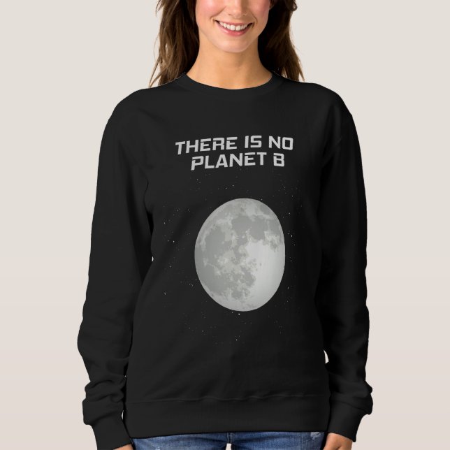 Global Warming Space Moon Motif Climate T Shirt (Framsida)