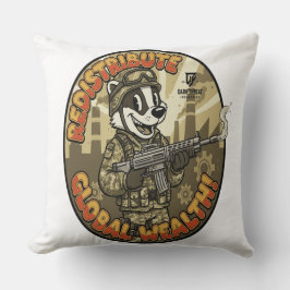 Global Wealth Badger Throw Cushion Kudde