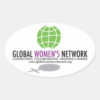 Global Women's Network Sticker Ovalt Klistermärke
