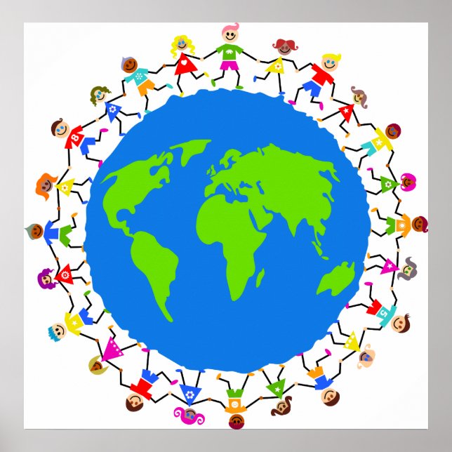 Globala barn poster (Framsidan)