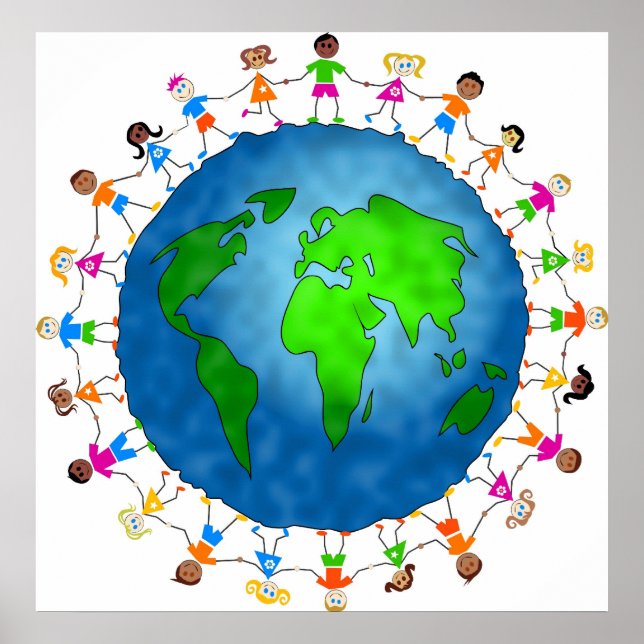 Globala barn poster (Framsidan)