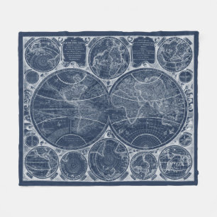 Globala globaliseringsbilder fleecefilt