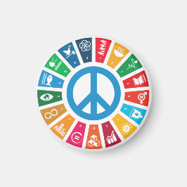 Globala hållbarhetsmål Trendig inspirerande gåvor Magnet