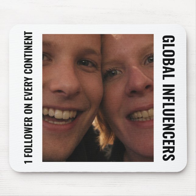 Globala Influencers Roligt Meme Musmatta (Framsidan)