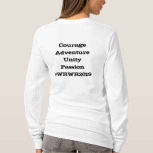 Globala kvinna för WRWR långa muff skjorta T Shirt