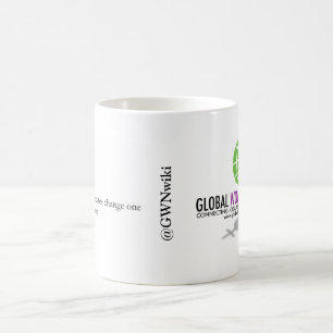 Globala kvinnor knyter kontakt muggen kaffemugg