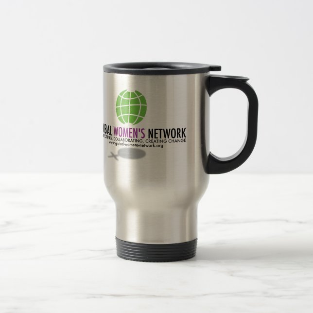 Globala kvinnor knyter kontakt travel mug resemugg (Höger)