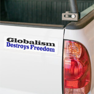 Globalism förstör friheten bildekal