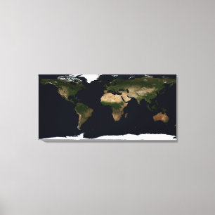 Globalt avbilda av världen canvastryck