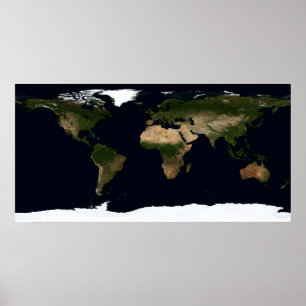 Globalt avbilda av världen poster