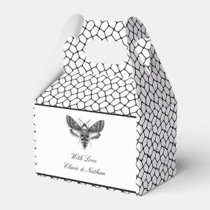 Globalt bröllop - Moth & Snöre Black & Whi Presentaskar