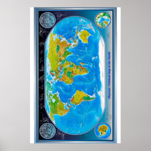 "Globalt: Läkarundersökning/politisk världsKARTA… Poster