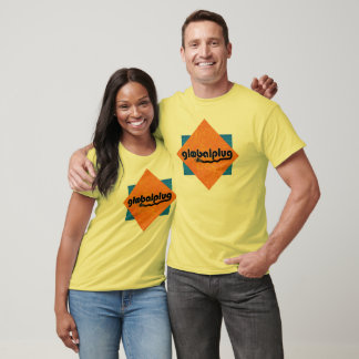 Globalt plugnet Black Tee-Orange/Blue mönster Tröja
