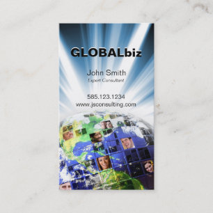 Globalt världsomspännande knyter kontakt av folk visitkort