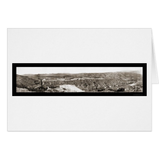 Globe AZ Miami Mine Photo 1909 Hälsningskort (Framsidan Horizontal)