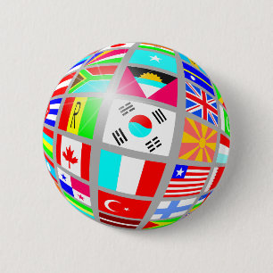Globe från Flaggor Knapp