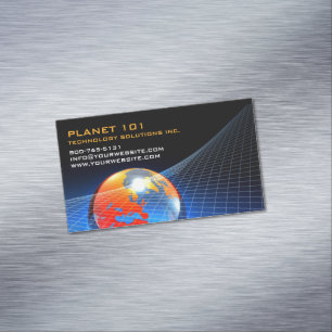 Globe Grid Magnetiska Visitkort