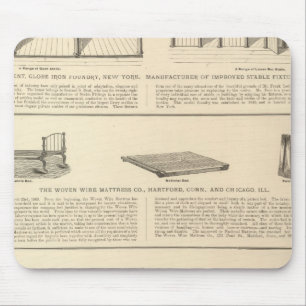 Globe Järn Foundry Woven Wire Mattress Company Musmatta