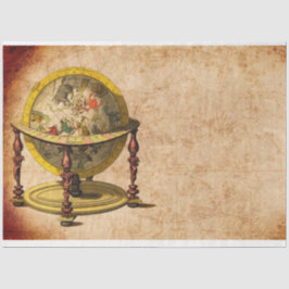 Globe Karta Vintage 20 x 30-avskärmningspapper för