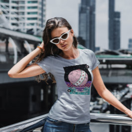 Globe med stjärnor t shirt