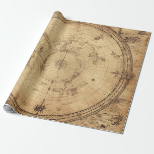 Globe över den ryska Vintagens världskarta (3) Presentpapper