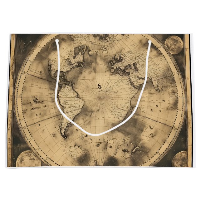 Globe över den ryska Vintagens världskarta (5) (Framsidan)