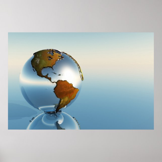 GLOBE PRINT POSTER (Framsidan)