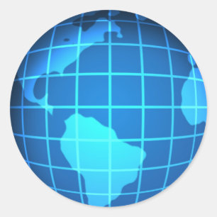 Globe Runt Klistermärke