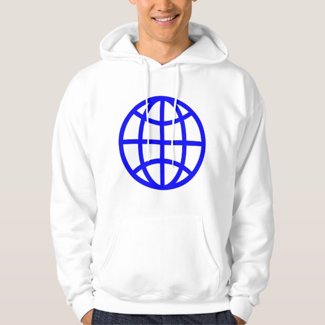 Globe-symbol - blå sweatshirt (Framsida)