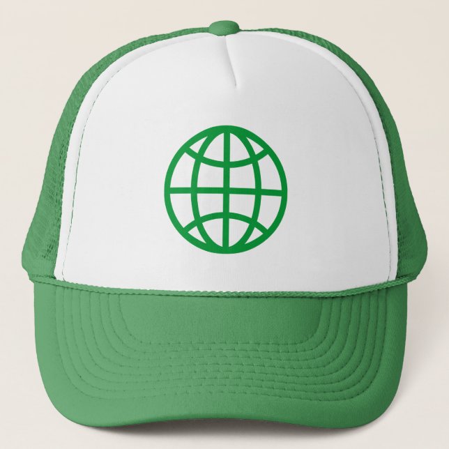 Globe-symbol - Grass-Grönt Keps (Framsida)