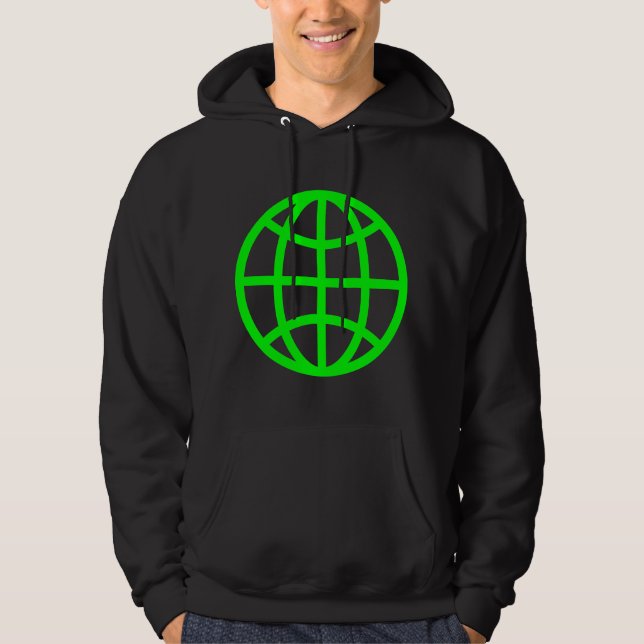 Globe-symbol - Grönt Munkjacka (Framsida)