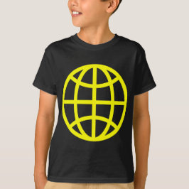 Globe-symbol - Gult T-shirt