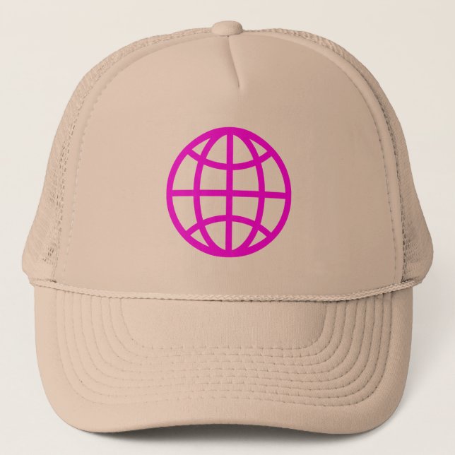 Globe-symbol - Magenta Keps (Framsida)