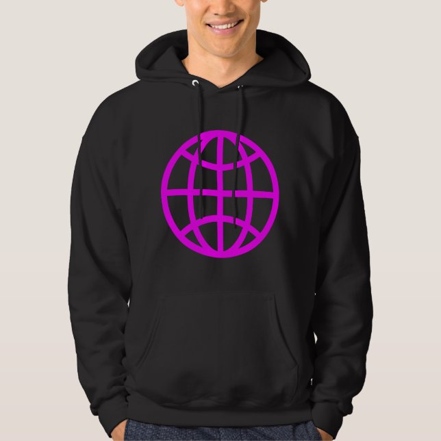 Globe-symbol - Magenta Munkjacka (Framsida)
