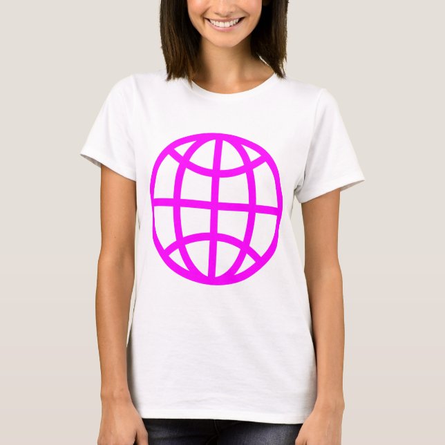 Globe-symbol - Magenta Tee (Framsida)