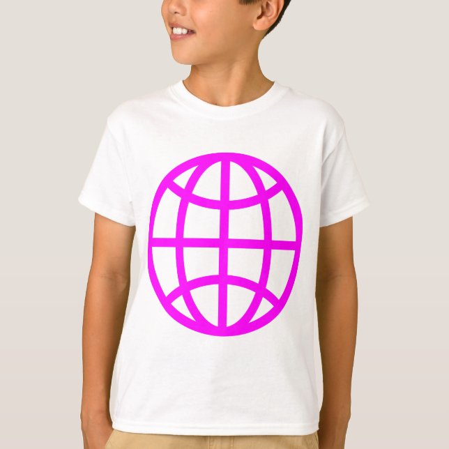 Globe-symbol - Magenta Tee (Framsida)