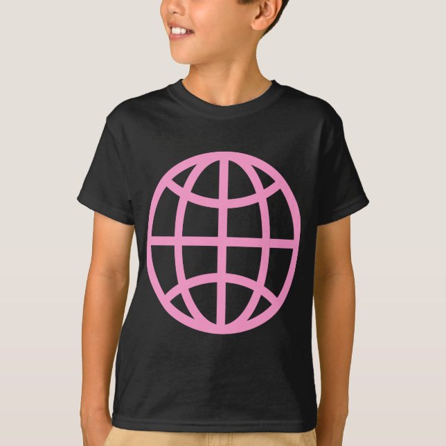 Globe Symbol - Rosa T-shirt (Framsida)