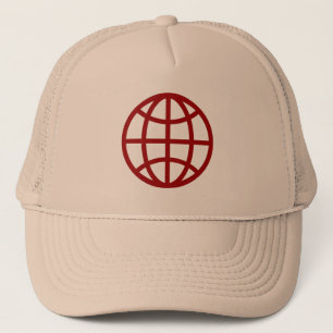 Globe Symbol - Ruby Red Keps