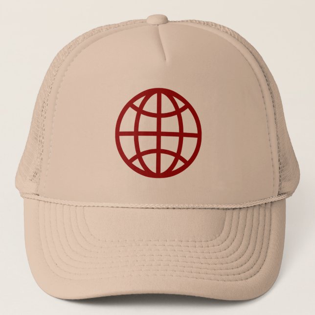 Globe Symbol - Ruby Red Keps (Framsida)