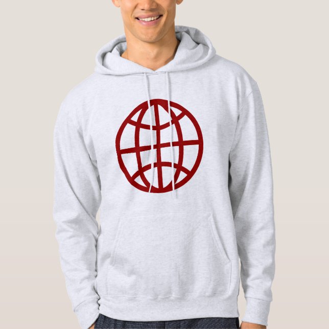 Globe Symbol - Ruby Red Sweatshirt Med Luva (Framsida)