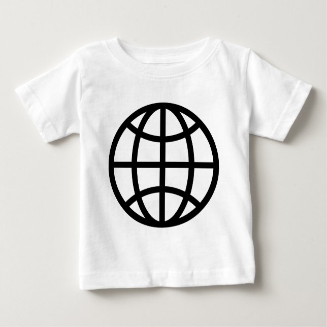 Globe Symbol - svart Tee (Framsida)