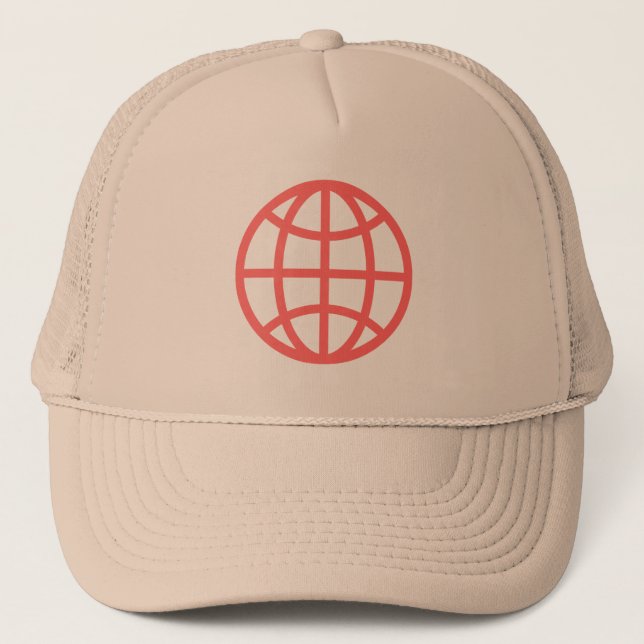 Globe Symbol - Tropisk Rosa Keps (Framsida)