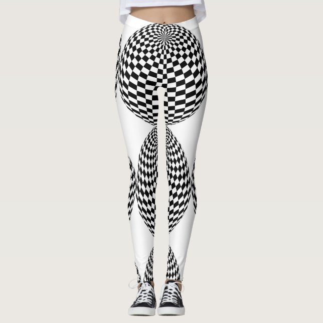 Globe Thunder_Cove (svart/vitt) Leggings (Framsida)