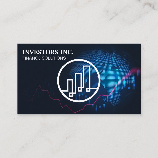 Globe | Tillväxtdiagram, Logotyp Visitkort (Framsida)