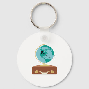 Globe Travel Nyckelring