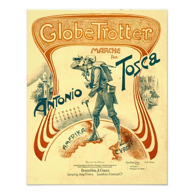 Globe Trotter Fototryck (Framsidan)