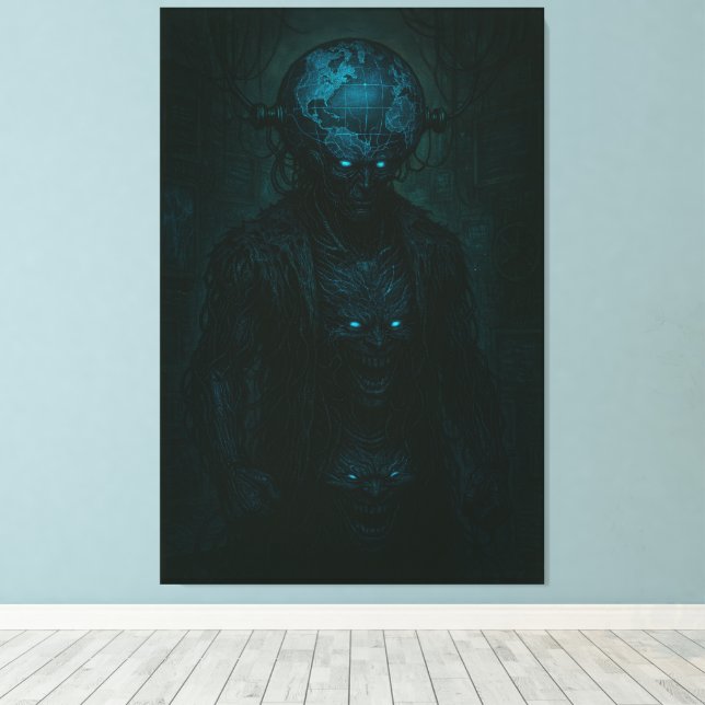 GLOBEHEAD Canvas Print (Insitu (trägolv))