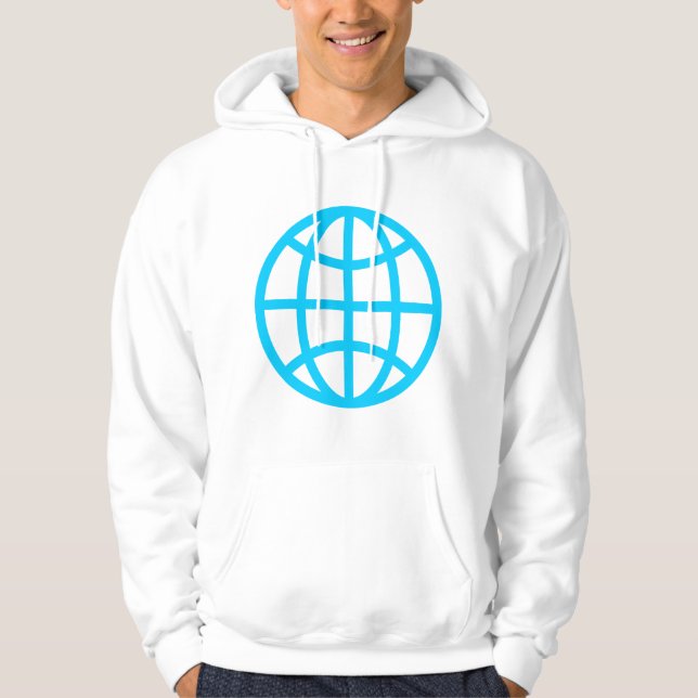 Globen Symbol - Himmelblå Hoodie (Framsida)