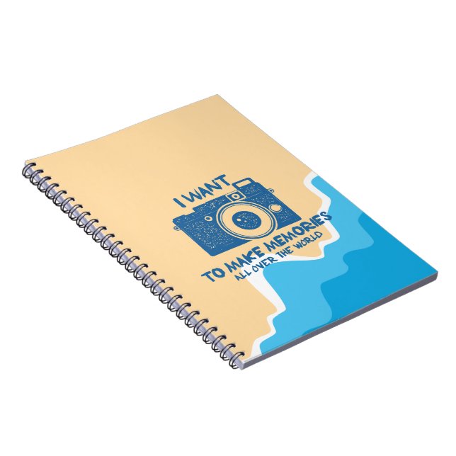 Globetrotter-backpackare för Journal i modern Cute Anteckningsbok (Högra Sidan)